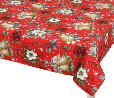 Produktbild von Tischtuch CHRISTMAS - 100x100 cm - Rot,Grau,Grün