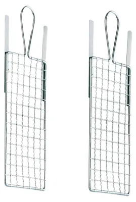 Produktbild von Farbabstreifgitter Malergitter aus verzinktem Metall mit Biegestreifen (11 x 21 cm, 2 Stück)