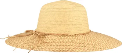 Riesige Damen Glocke Strandhut aus 100% Papier mit zweifarbiger Strohgarnitur von Hut-Breiter in braun