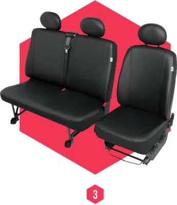 Produktbild von Sitzbezüge für VW Transporter T5 (03-15) Vorne 1+2 Autositzbezüge Schonbezüge