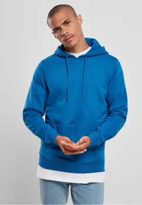 Immagine prodotto di Urban Classics TB3488 | Felpa con cappuccio Basic Terry Uomo - Colore: blu sportivo - Taglia: S