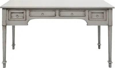 Produktbild von Casa Padrino Luxus Landhausstil Schreibtisch mit 4 Schubladen Antik Grau 100 x 65 x H. 75 cm - Handgefertigter Massivholz Sekretär - Büromöbel im Landhausstil