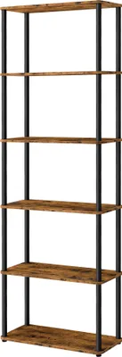 Produktbild von VASAGLE Superschnelle werkzeuglose Montage, Regal mit 6 Ebenen, Standregal, Aufbewahrungsregal, 23,8 x 60 x 173,4 cm, Wohnzimmer, Schlafzimmer, Küche