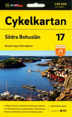 Produktbild von Cykelkartan Blad 17 Södra Bohuslän 1:90000