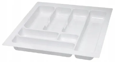 Obrázek produktu pro Organizér na příbory do zásuvky 50/50 bílý plastový