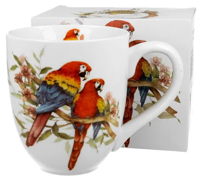Produktbild von DUO ANIMALS XXL Becher 1000 ml SCARLET MACAW New Bone China Porzellan