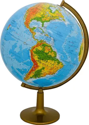 Produktbild von Physikalischer Globus 42 cm. Kunststofffuß.