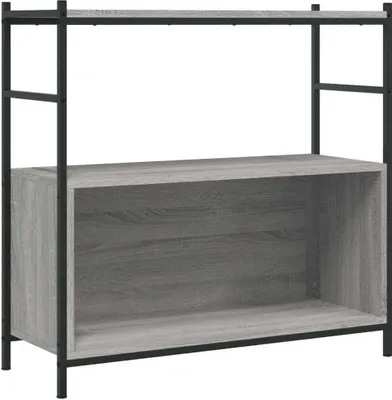 Immagine prodotto di Libreria Grigio Sonoma 80x30x78,5 cm Legno Multistrato e Ferro