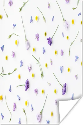 Produktbild von MuchoWow® Poster Blumen - Pastell - Vintage 40x60 cm - Plakate für die Wand - Poster Babyzimmer