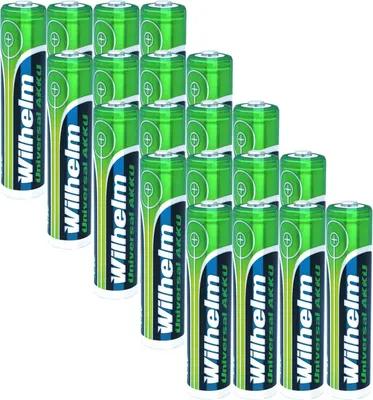 Produktbild von 20 x AAA Mikro AKKU Wilhelm Universal Batterien wiederaufladbar 1,2 V HR03