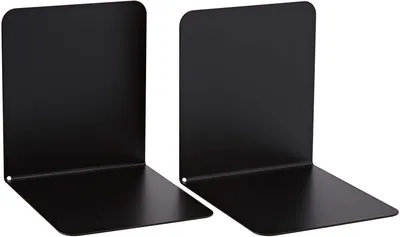 Produktbild von ALCO-Albert - Buchstützen Metall schwarz, 2 Stück