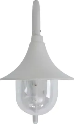 Produktbild von vidaXL Garten-Wandleuchte E27 42 cm Aluminium Weiß