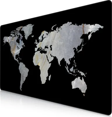 Produktbild von Titanwolf Gaming Mauspad, XXXL Speed Mousepad 1200 x 600 mm, Geschwindigkeit & Präzision, Marmor schwarz