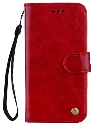Produktbild von Mobigear Wallet Klapphülle für Huawei Mate 20 Lite - 2 Kartenfächer mit Standfunktion Kunstleder Rot