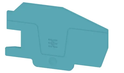 Produktbild von Weidmüller Abschlussplatte (Klemmen), blau, 75.44x2.1 mm, V-0, Wemid, 1 Stk.
