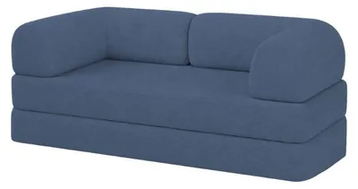 Produktbild von Modulare Schlafsofa 2 Personen aus Cord BANANAIR 90x180 cm blau
