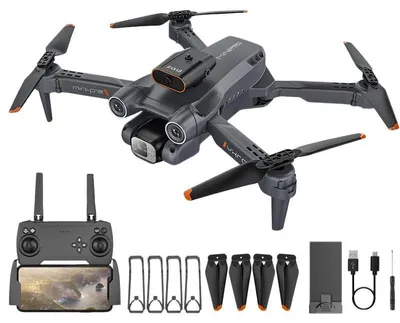 Produktbild von Zimilo 8K Drohne mit Dual Kamera, Laser Hindernisvermeidung, GPS Rückkehr, WiFi FPV, 120m Reichweite, App Steuerung, mit 3 Batterien