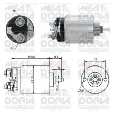 Obrázok produktu pre Magnetický spínač, štartér MEAT & DORIA 46104