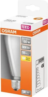 Image de Led Edison Dépolie Filament 7w E27 Chaud Bte 1 - Osram