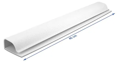 Produktbild von DeLOCK Kabelkanal für Untertischmontage 63 x 28 mm - Länge 400 mm 2 Stück weiß, Kabelkanal, Tisch/Bank, Polyvinylchlorid (PVC), Weiß