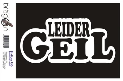 Produktbild von Aufkleber / Autoaufkleber - JDM / Die cut / Auto / OEM - leider geil 210x100mm pink - Heckscheibe / Heckscheibenaufkleber