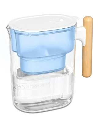 Produktbild von Waterdrop Chubby 3,5 L Wasserfilterkanne mit 1 x 90 Tage Filterpatrone, reduziert Kalk, Chlor, Blei, Kupfer im Wasser, NSF , BPA-frei