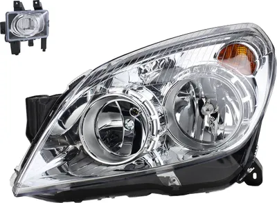 Produktbild von Scheinwerfer passend für Opel Astra H 03/2004 - H7 H1 Li. Fahrer + Nebel 1216659 93190069 6710053 6710039 13252449 13261997 1710366 244 Johns