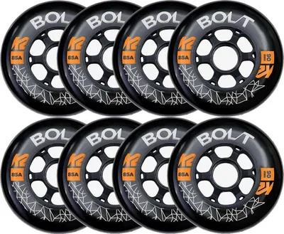 Obrázok produktu pre Sada 8 koliesok na inline korčule, priemer 90 mm, tvrdosť 85A, s ložiskami ILQ9