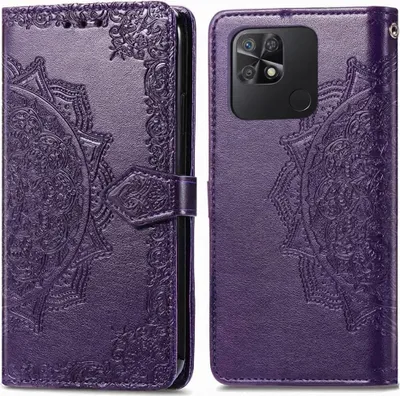 Zdjęcie produktu dla imoshion Mandala Bookcase dla Xiaomi Redmi 10C - fioletowy
