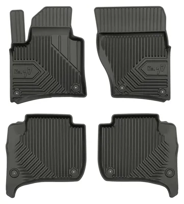 Obrázek produktu pro Gumové vaničkové autokoberce pro: Porsche Cayenne II 2010-2017 (SUV) – 4 ks, černá, na míru