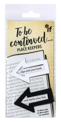 Obrázek produktu pro To Be Continued Place Keepers Black Whit – Lingua: Inglese