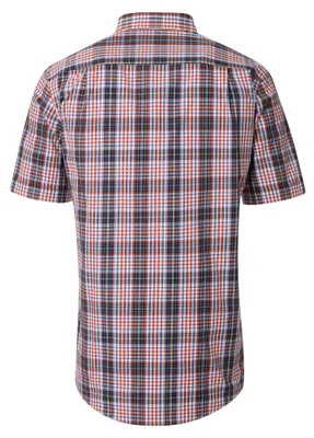 Produktbild von Redmond Herren Freizeithemd Kurzarm (251450990), Größe:XL, Farbe:Orange (210)