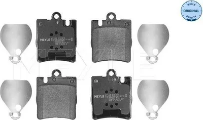 Produktbild von MEYLE 025 218 9915 Bremsbeläge Hinten passend für MERCEDES-BENZ C-Klasse Limousine (W203) C-Klasse T-modell (S203) CLK (C209) E-Klasse Limousine