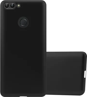 Produktbild von Cadorabo Schutzhülle für Huawei P SMART 2018 / Enjoy 7S Hülle in Schwarz Handyhülle TPU Silikon Etui Cover Case