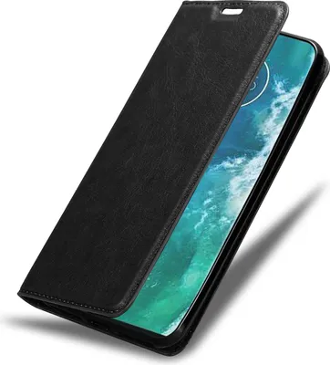 Produktbild von Cadorabo Hülle für Motorola EDGE+ Schutz Hülle in Schwarz Handyhülle Etui Case Cover Magnetverschluss