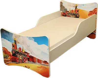 Produktbild von Best for Kids Kinderbett 90x200 cm ohne Matratze mit Rausfallschutz Zug
