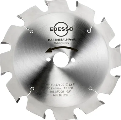 Productafbeelding van EDESSÖ Cirkelzaagblad Profi, 160 x 2,6 x 20 mm, Z12 F