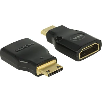 Productafbeelding van Delock 65665 DELOCK HDMI Adapter A -> mini C Bu/St 4K Metallgehäuse