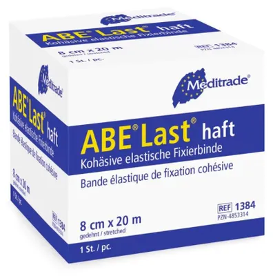 Immagine prodotto di Meditrade® 1384 Meditrade® Fixierbinde   ABE® Last haft 1384 weiß 8,0 cm x 20,0 m, 1 St.