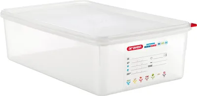 Produktbild von ARAVEN 03037, Dispensor, Rechteckig, 20,5 l, Durchscheinend, Polypropylen (PP), -40 - 95 °C