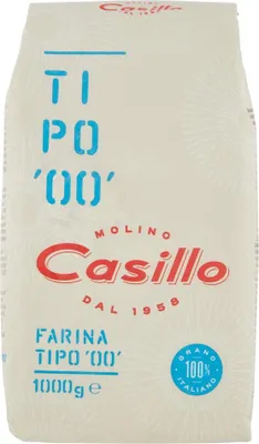 Produktbild von 20x Casillo Farina Italiana Italienisches Mehl Mehl 00 für Brot kuchen Pizza Pasta 1kg + Italian Gourmet polpa 400g