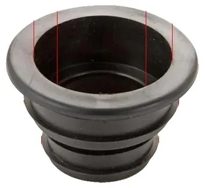 Imagen del producto de Anillo de sellado para control de drenaje, goma sintética duradera, fácil instalación, color