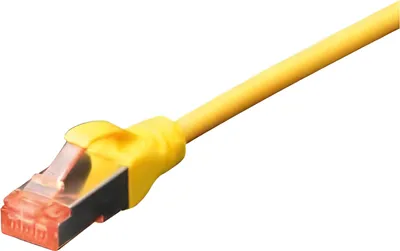 Immagine prodotto di DIGITUS cavo patch Cat6 S/FTP 2xRJ45 1,0m giallo leva protezione polisacco