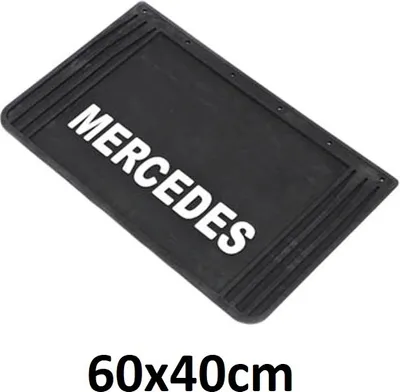 Produktbild von Pres Mercedes 3D-Kotflügel | 40x60cm, weiße Reliefschrift
