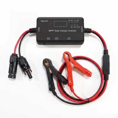 Produktbild von MPPT Solar Laderegler 10A 12V mit USB-C 36W/USB 18W Schnellladung,Solarladeregler mit LCD Display,für LiFePO4,AGM&GEL Batterien,Wohnmobil,Camping,Boot