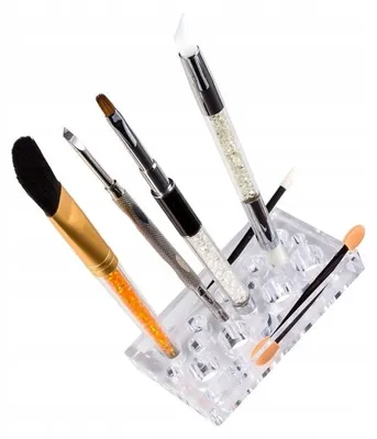 Produktbild von Allepaznokcie Organizer aus Plexiglas für Kosmetikpinsel Klar