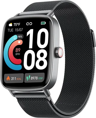 Produktbild von Smartwatch Damen mit Telefonfunktion,1.85" HD Uhren Damen mit Herzfrequenz Schlafmonitor SpO2 Schrittzähler,110+Sportmodi Fitnessuhr,IP68 wasserdichte