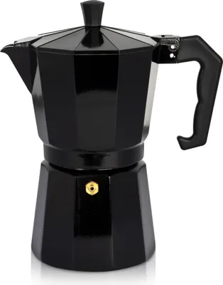 Produktbild von Karl Krüger 502S Alu-Espressokocher schwarz, 6 Tassen