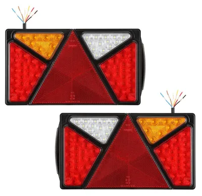 Immagine prodotto di 2 luci a LED per rimorchi, 7 funzioni