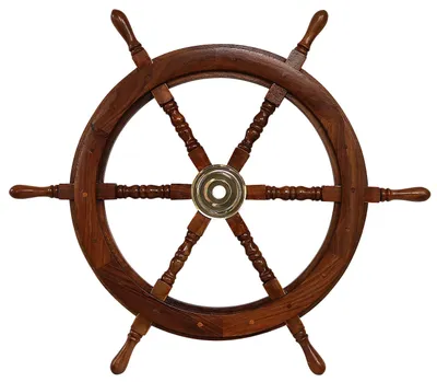Produktbild von Schiffssteuerrad Schiffsrad Steuerrad Schiff Boot 76cm Holz Maritim wheel